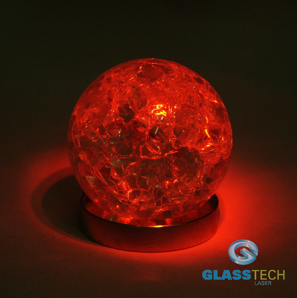 Křišťálová rozpraskaná koule - 30 mm