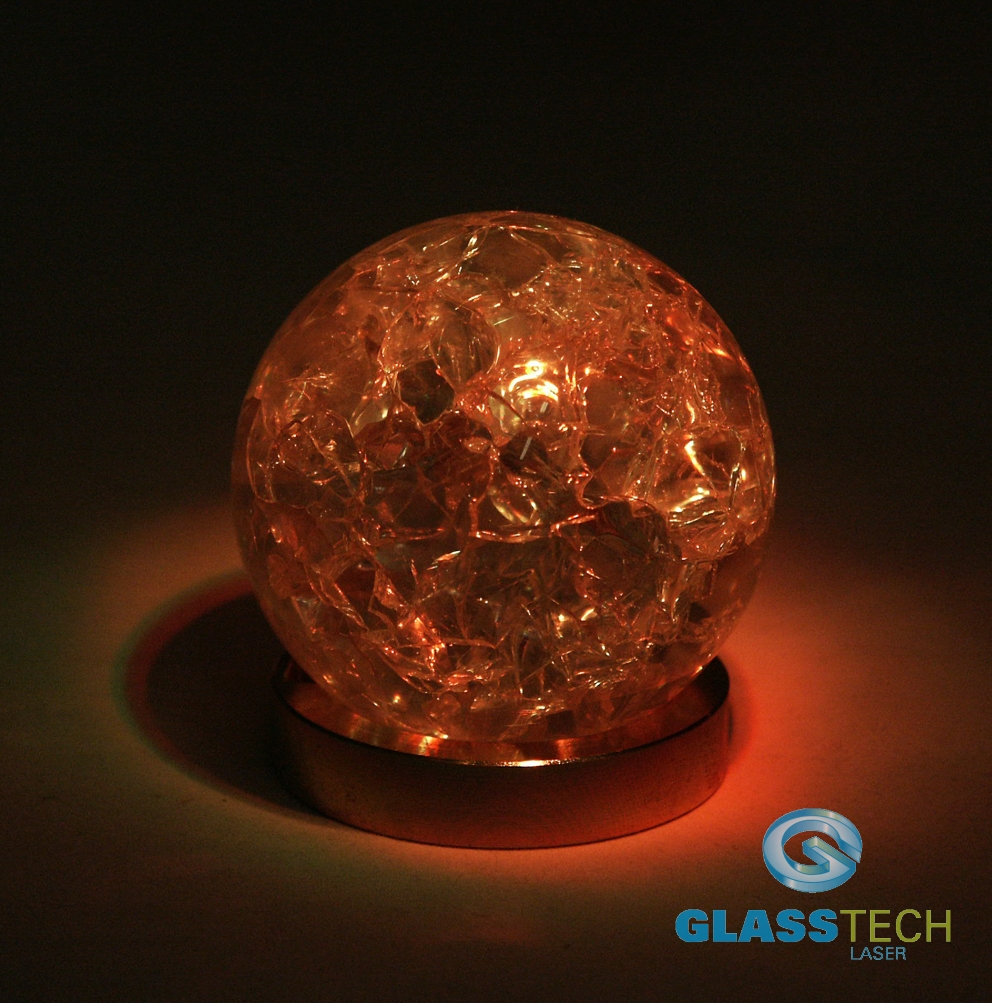 Křišťálová rozpraskaná koule - 30 mm