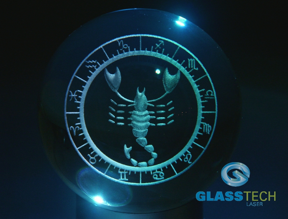 3D ŠTÍR ve skl. kouli 80 mm