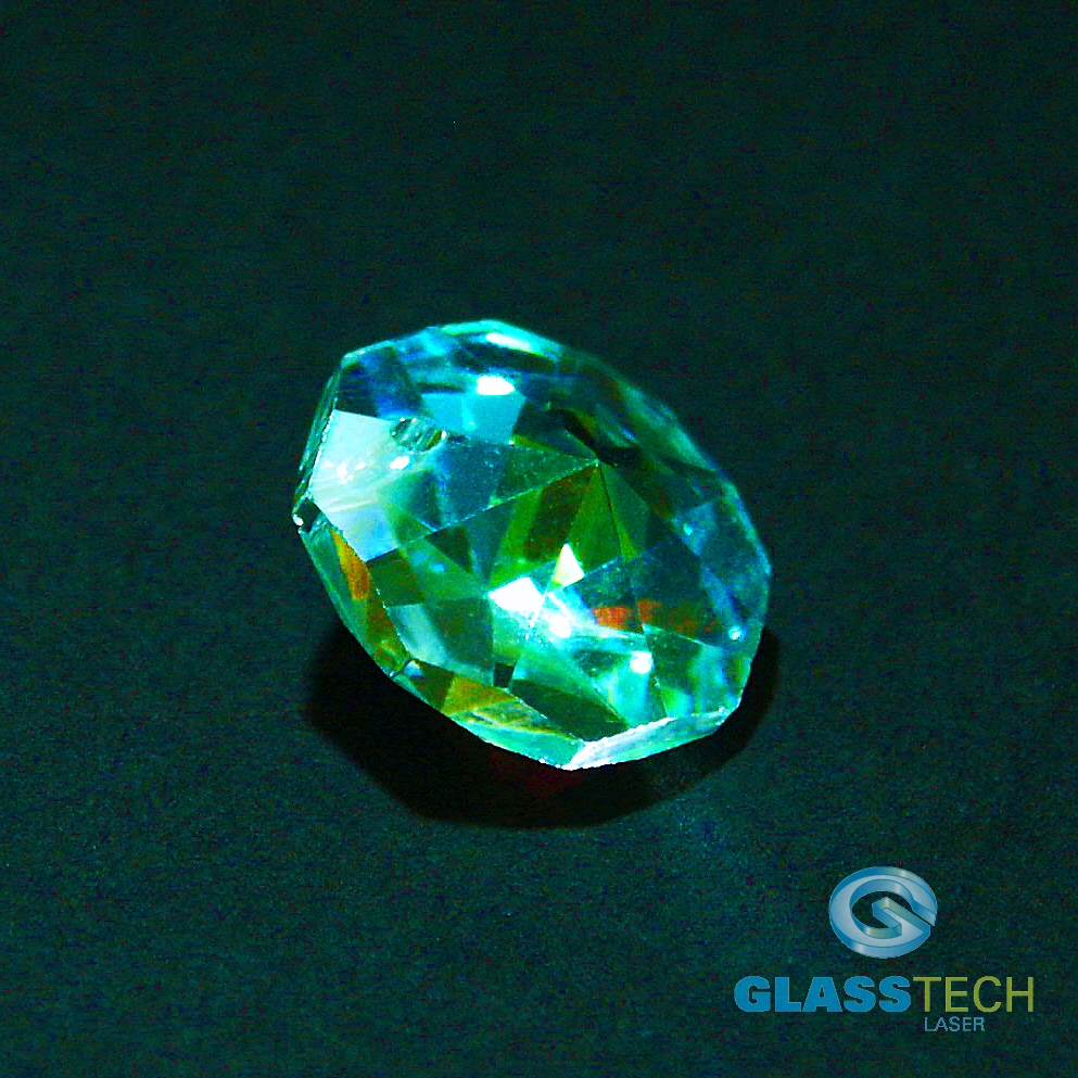 Hvězdička duhová s jednou dírkou, 12 mm