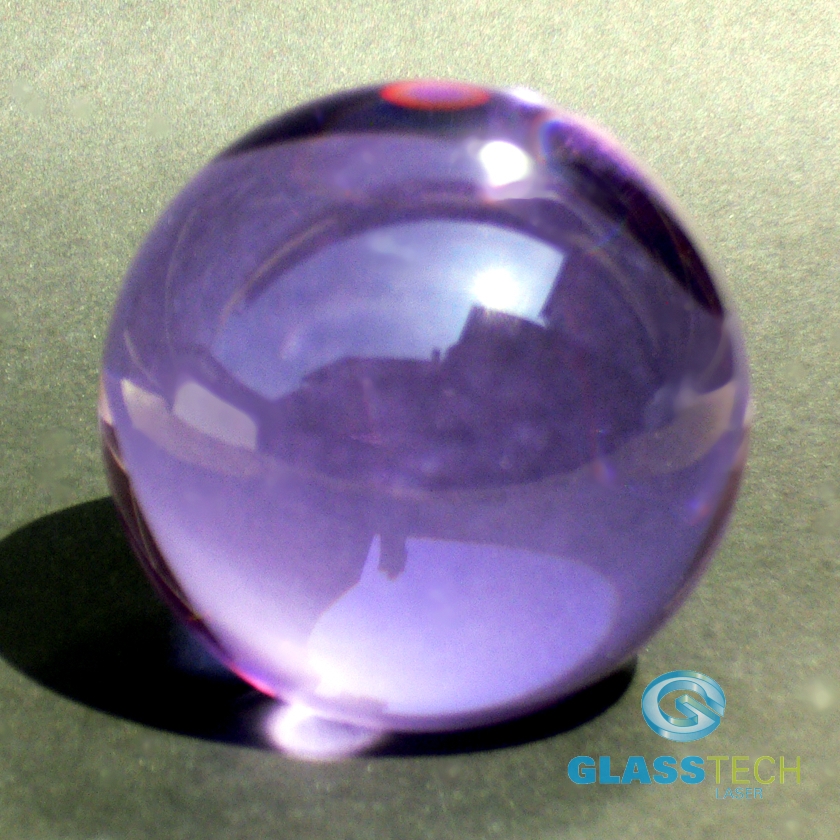 Fialková skleněná koule 100 mm