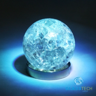 Křišťálová rozpraskaná koule - 60 mm